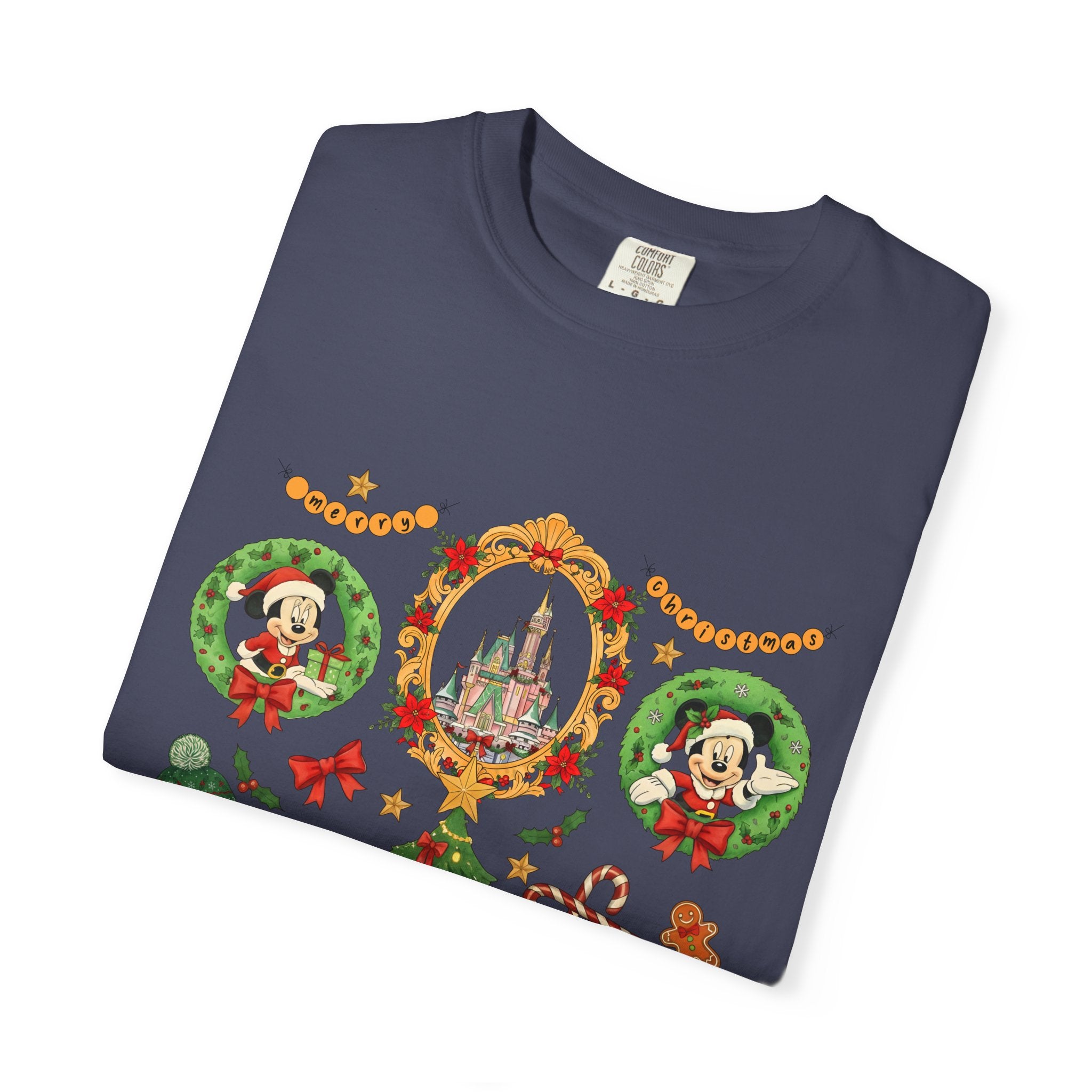 Christmas Disney Holiday T-Shirt — Mickey & Minnie Ornament Tree Design