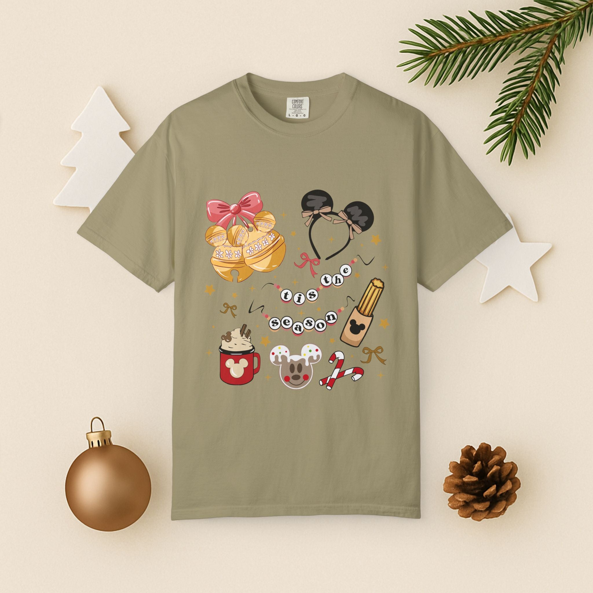 Holiday Snacks Graphic T-Shirt — Waffles & Hot Cocoa Design