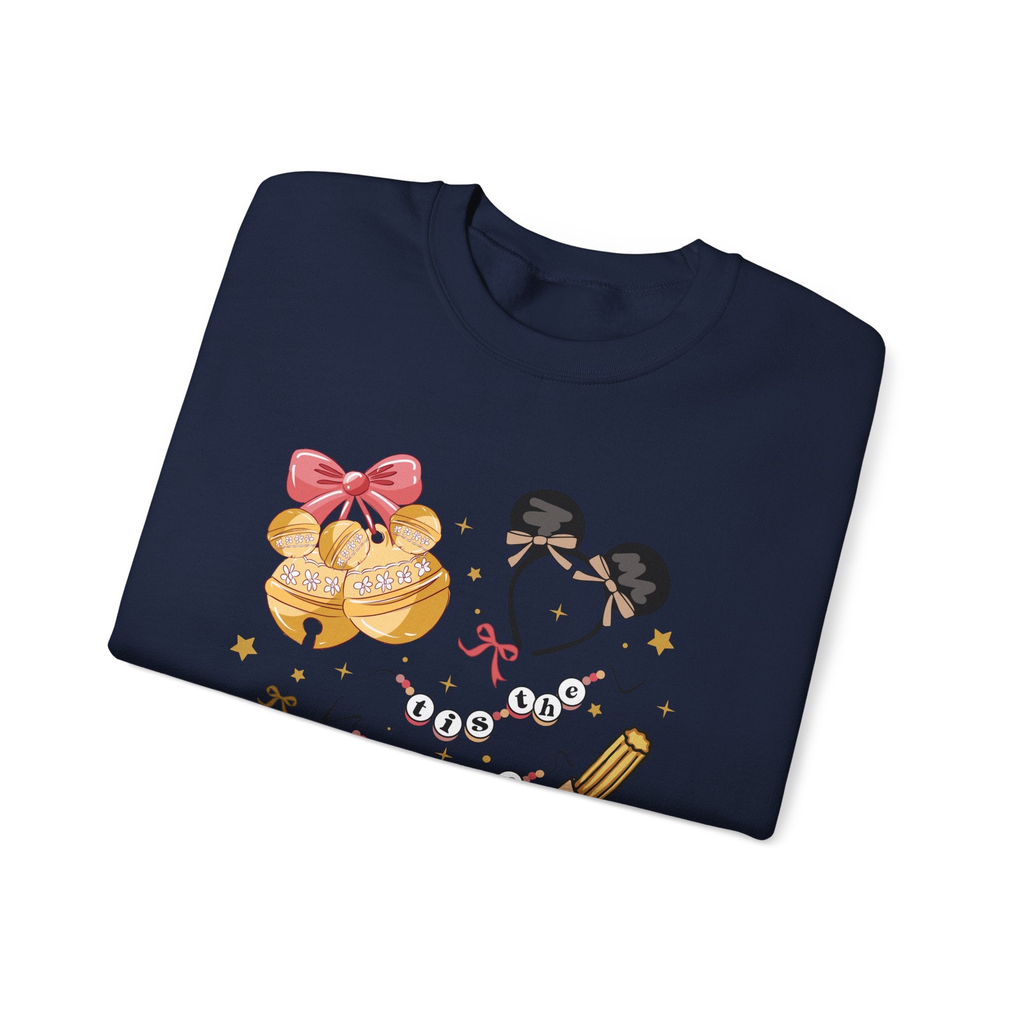Disney Parks Cozy Icons Sweatshirt — Mickey Ears, Dole Whip & Park Snacks Crewneck
