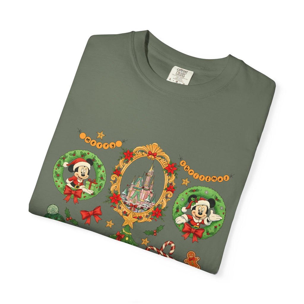 Christmas Disney Holiday T-Shirt — Mickey & Minnie Ornament Tree Design