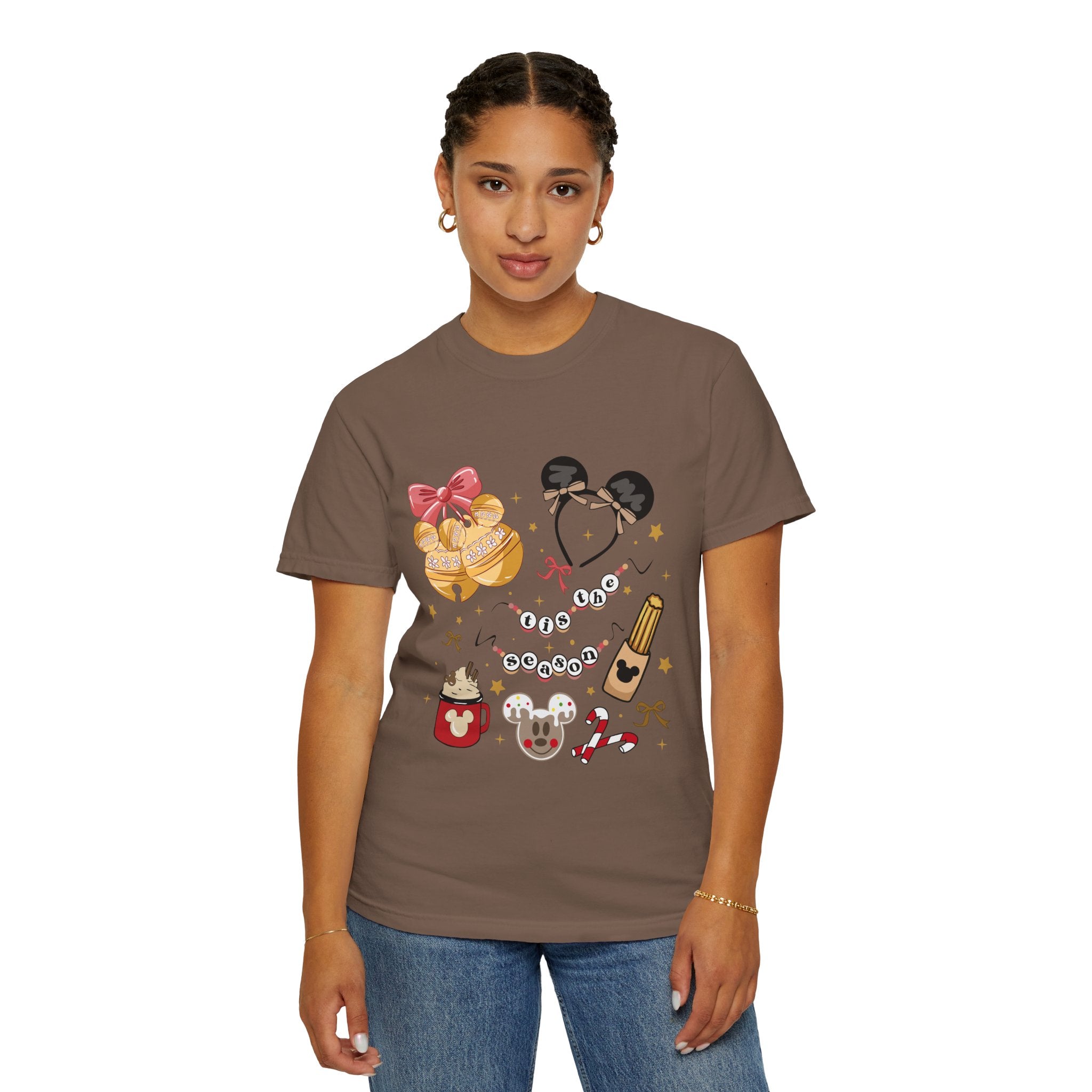 Holiday Snacks Graphic T-Shirt — Waffles & Hot Cocoa Design