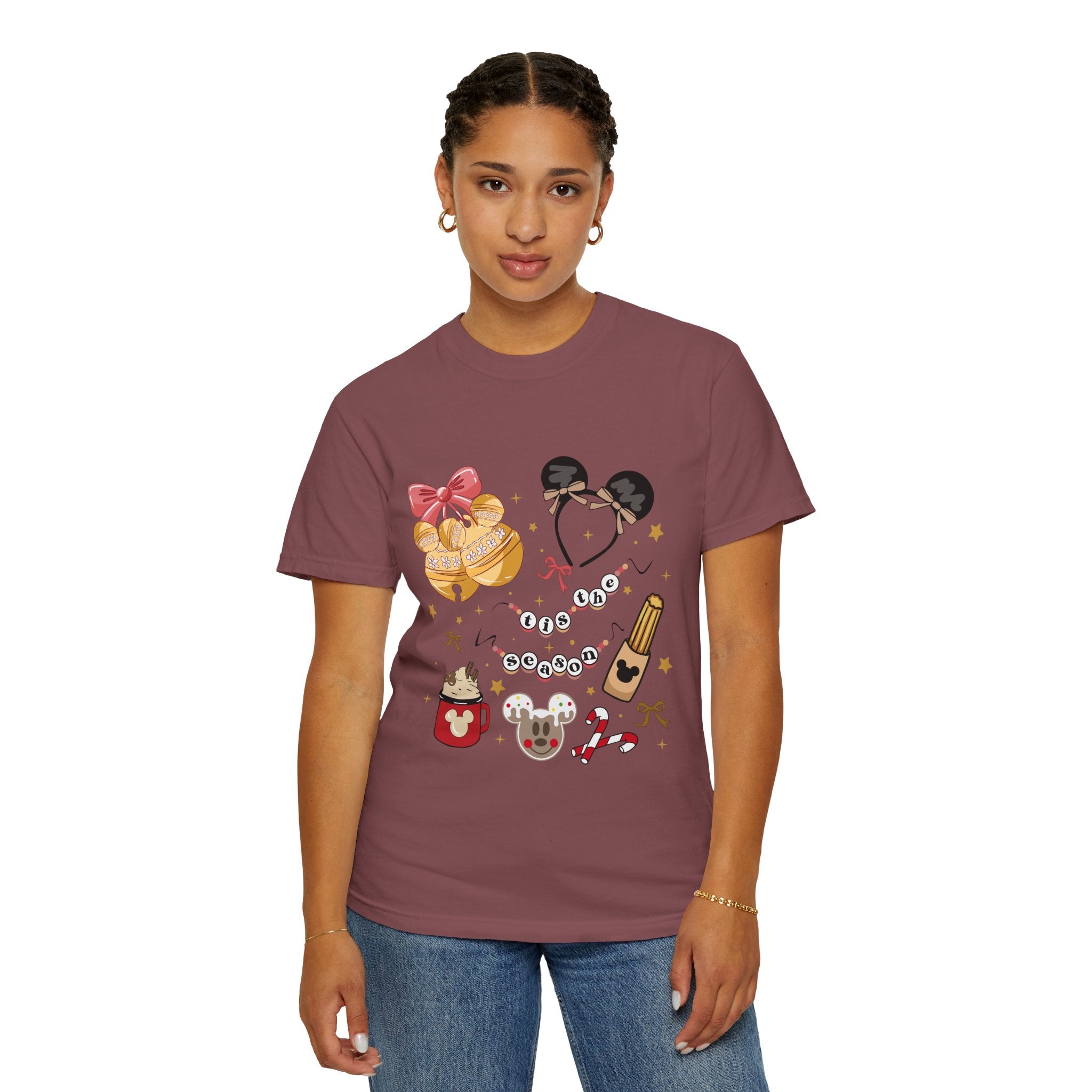 Holiday Snacks Graphic T-Shirt — Waffles & Hot Cocoa Design