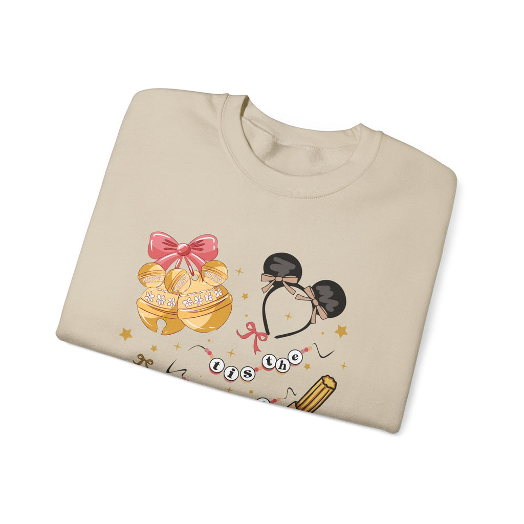 Disney Parks Cozy Icons Sweatshirt — Mickey Ears, Dole Whip & Park Snacks Crewneck