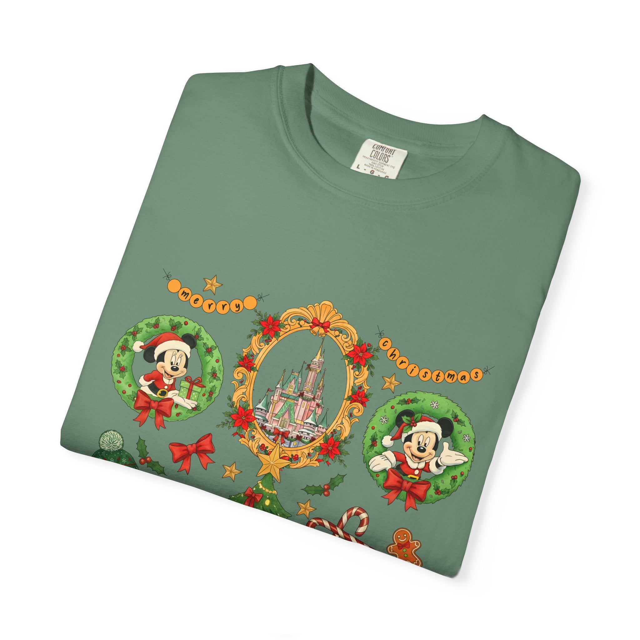 Christmas Disney Holiday T-Shirt — Mickey & Minnie Ornament Tree Design