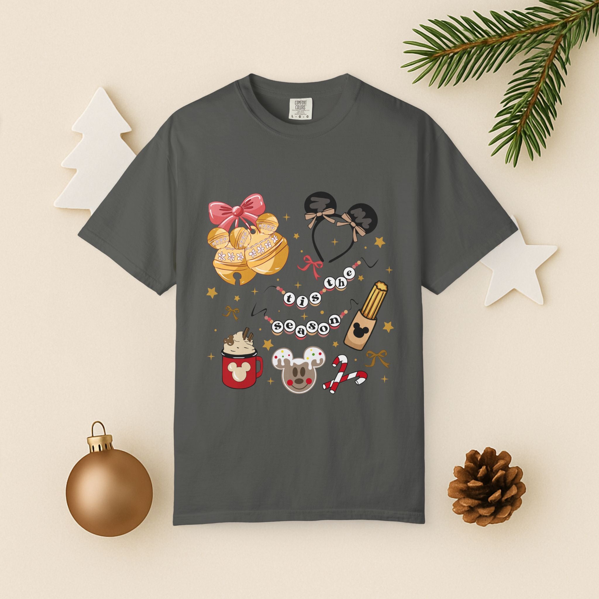 Holiday Snacks Graphic T-Shirt — Waffles & Hot Cocoa Design