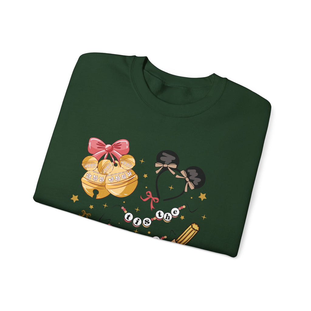 Disney Parks Cozy Icons Sweatshirt — Mickey Ears, Dole Whip & Park Snacks Crewneck