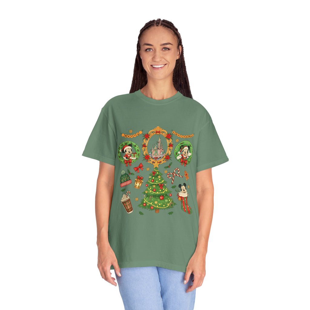 Christmas Disney Holiday T-Shirt — Mickey & Minnie Ornament Tree Design