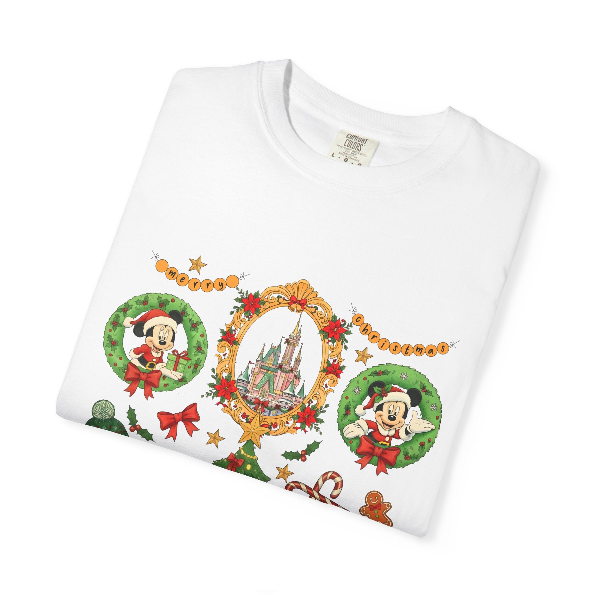 Christmas Disney Holiday T-Shirt — Mickey & Minnie Ornament Tree Design