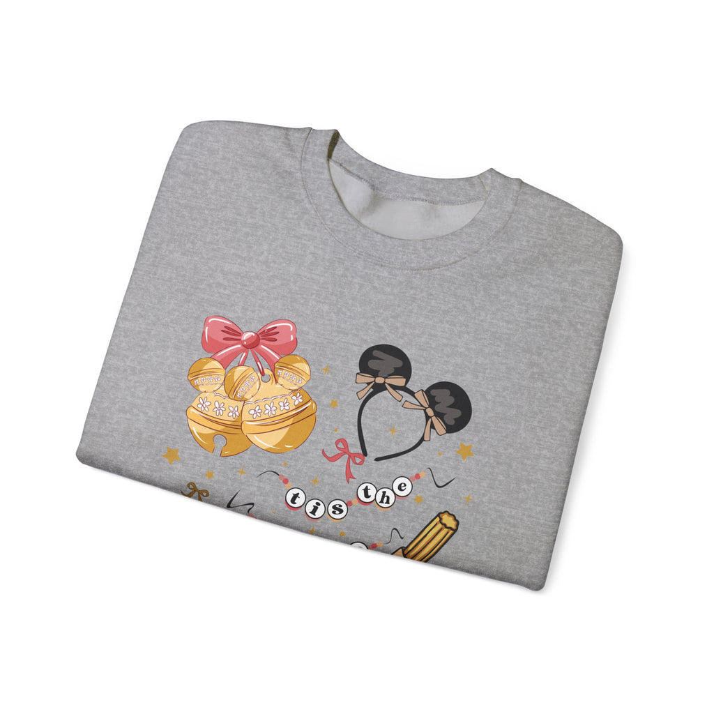 Disney Parks Cozy Icons Sweatshirt — Mickey Ears, Dole Whip & Park Snacks Crewneck