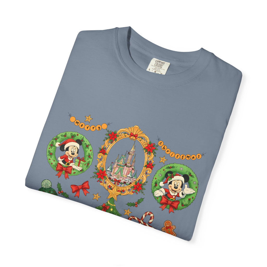 Christmas Disney Holiday T-Shirt — Mickey & Minnie Ornament Tree Design