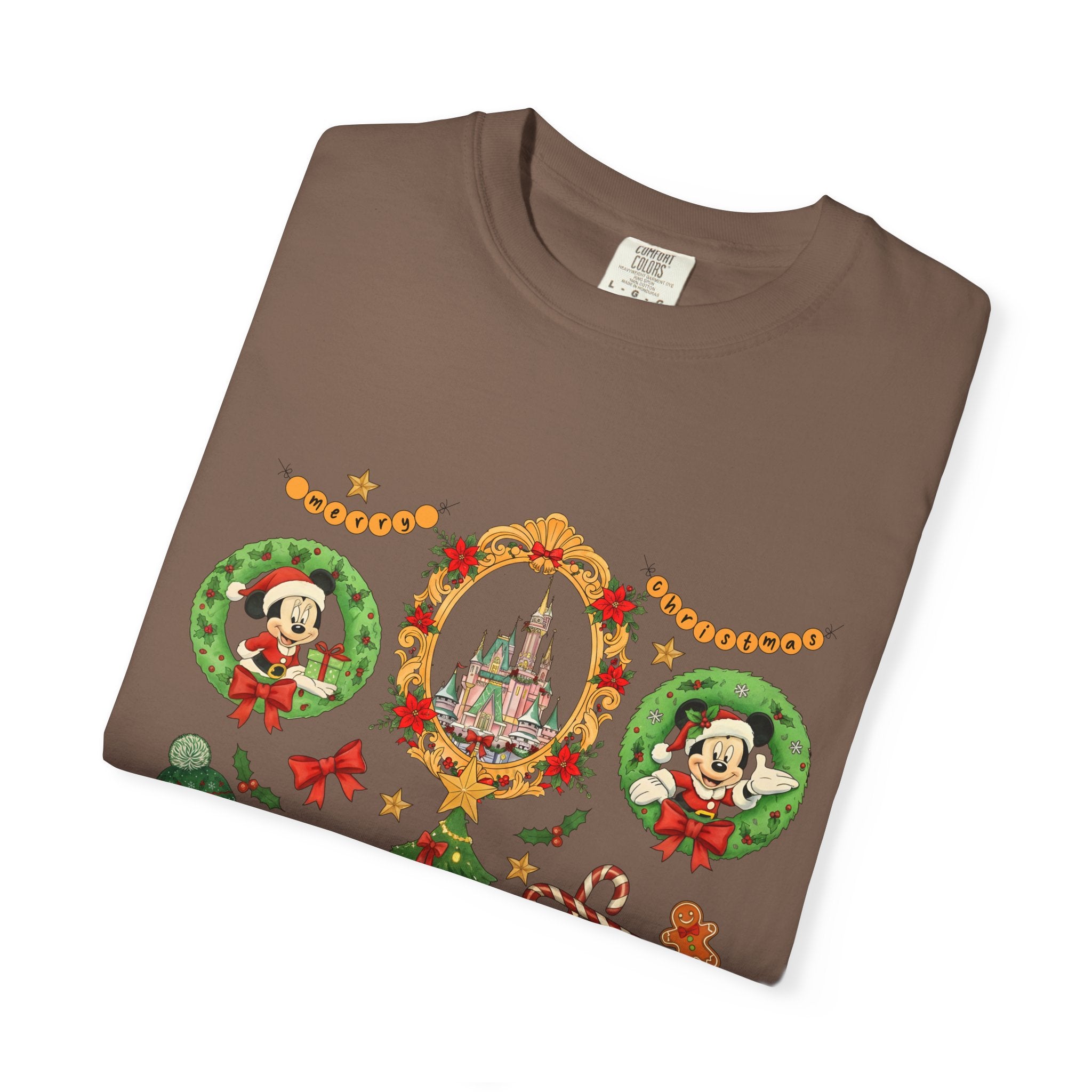 Christmas Disney Holiday T-Shirt — Mickey & Minnie Ornament Tree Design