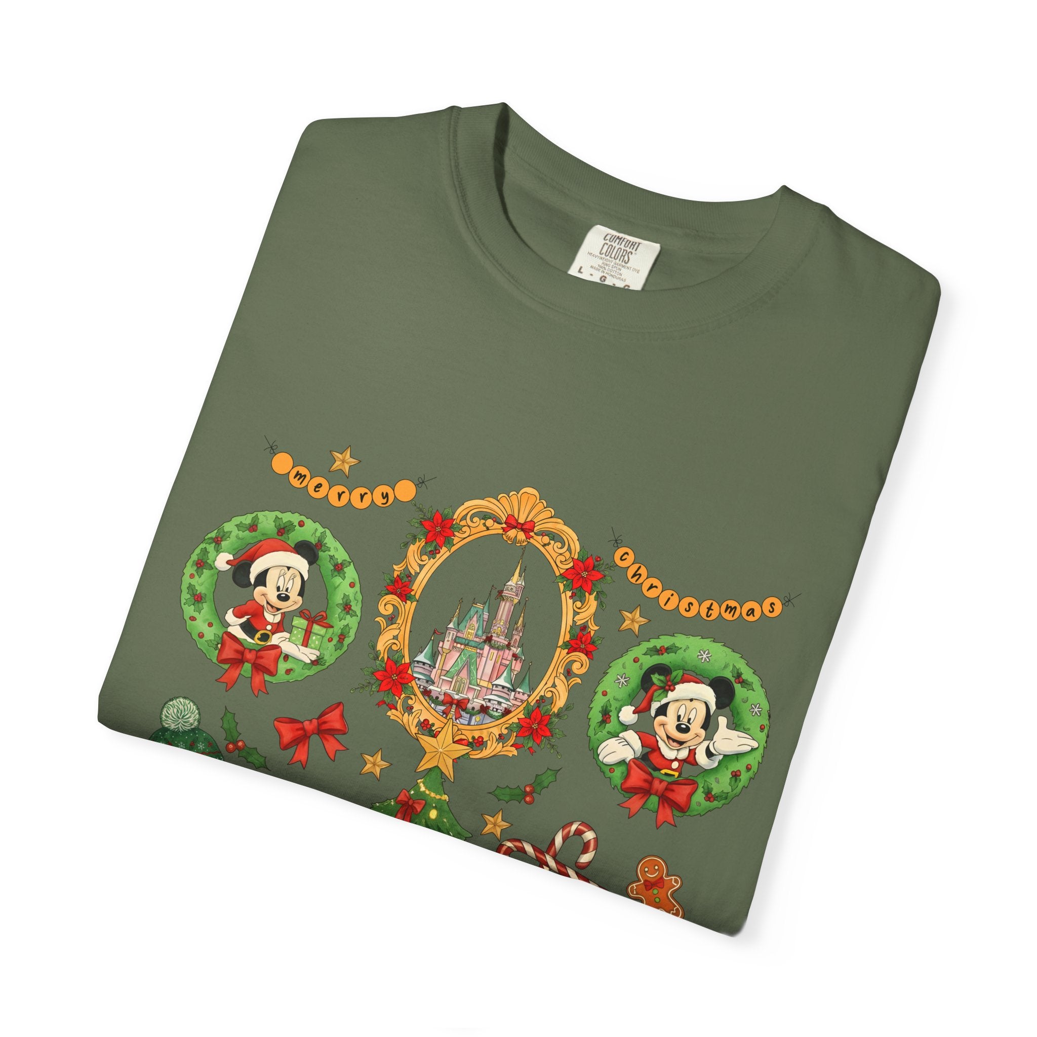 Christmas Disney Holiday T-Shirt — Mickey & Minnie Ornament Tree Design