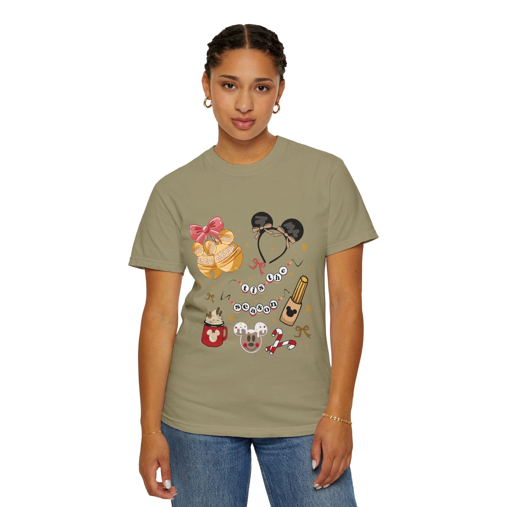 Holiday Snacks Graphic T-Shirt — Waffles & Hot Cocoa Design