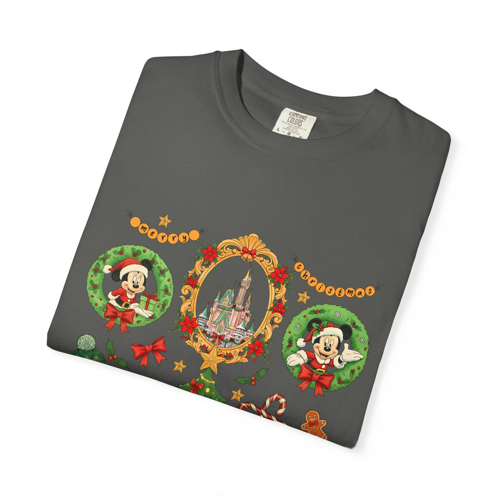Christmas Disney Holiday T-Shirt — Mickey & Minnie Ornament Tree Design