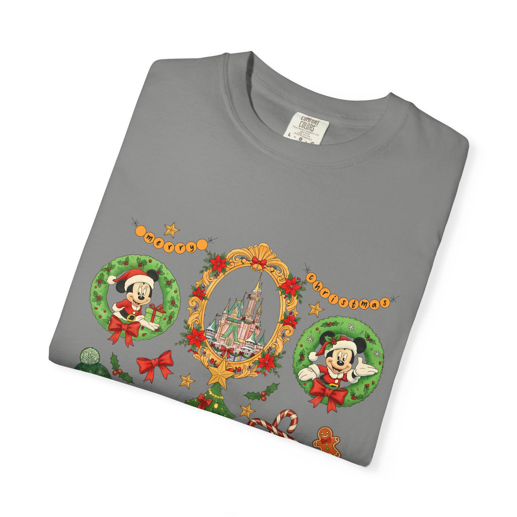 Christmas Disney Holiday T-Shirt — Mickey & Minnie Ornament Tree Design