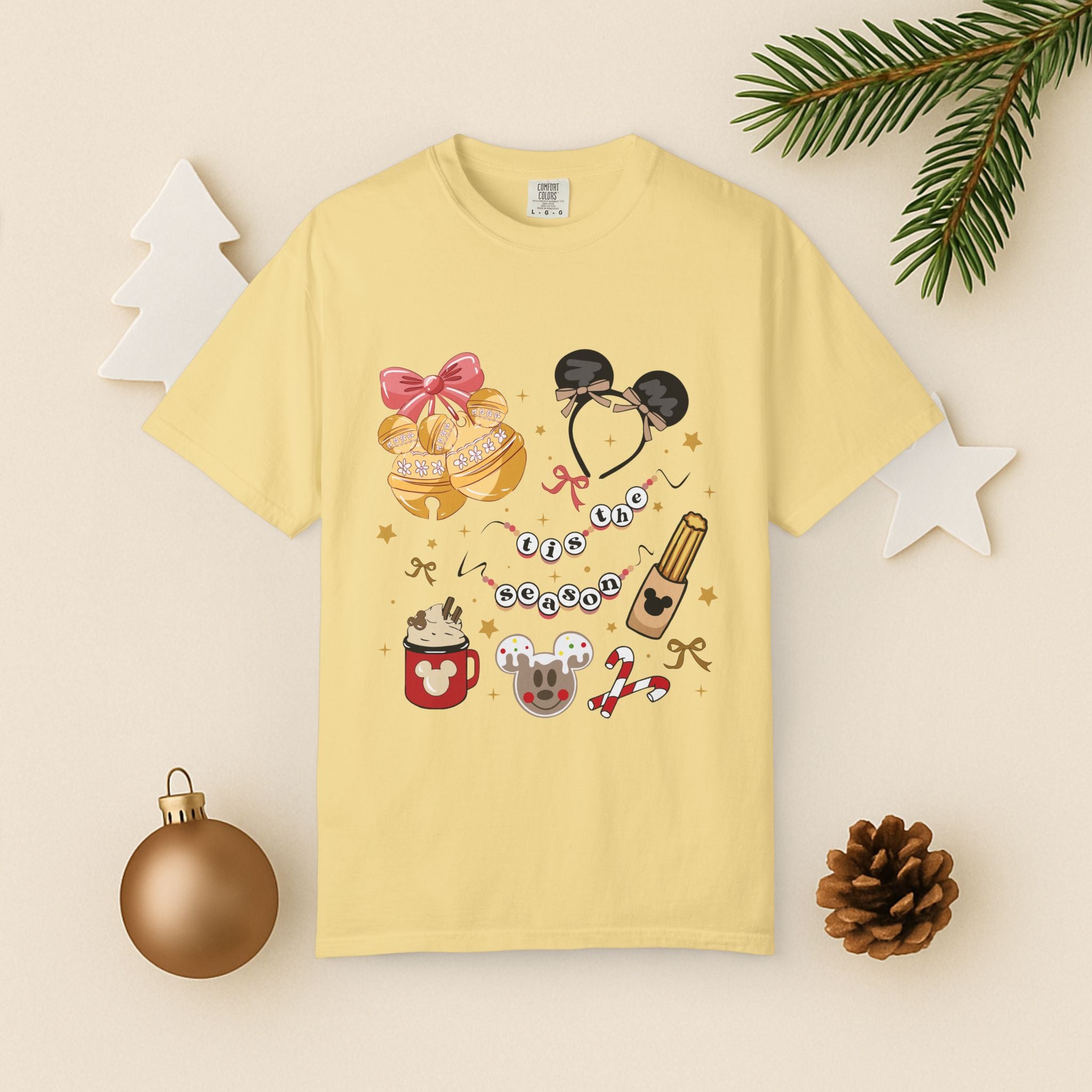 Holiday Snacks Graphic T-Shirt — Waffles & Hot Cocoa Design