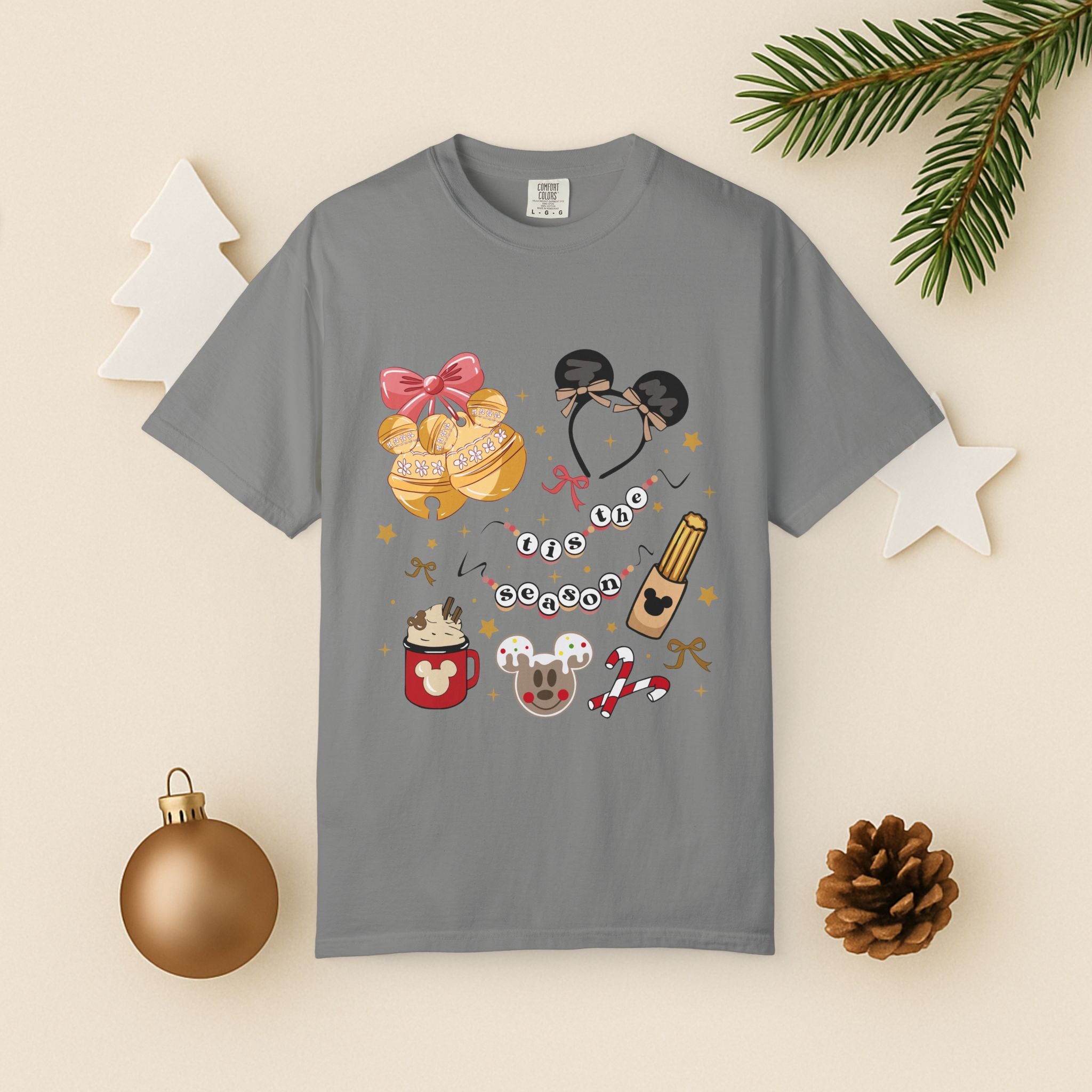 Holiday Snacks Graphic T-Shirt — Waffles & Hot Cocoa Design