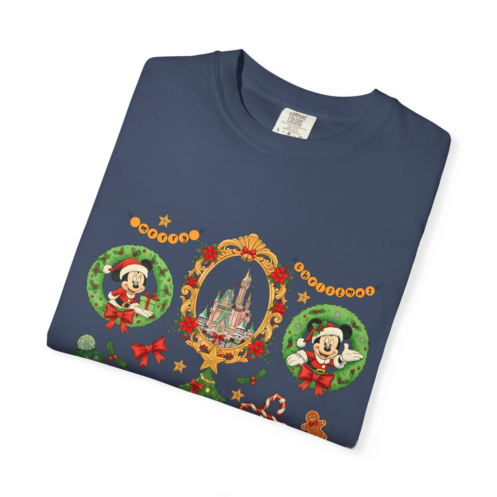 Christmas Disney Holiday T-Shirt — Mickey & Minnie Ornament Tree Design