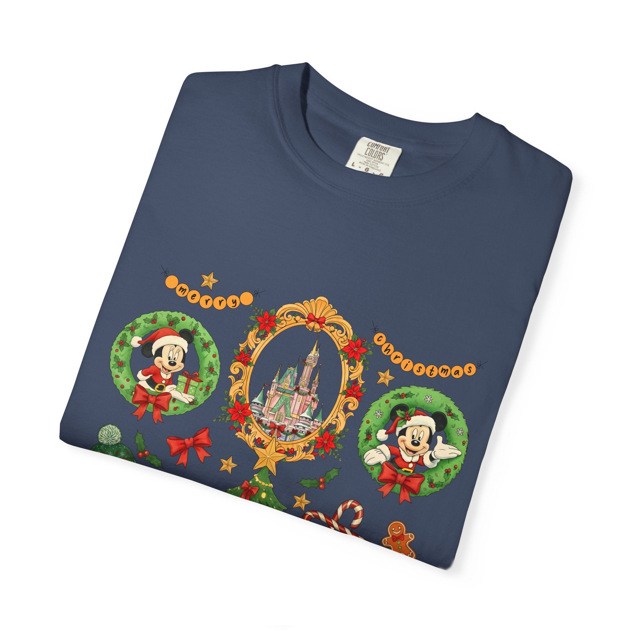 Christmas Disney Holiday T-Shirt — Mickey & Minnie Ornament Tree Design